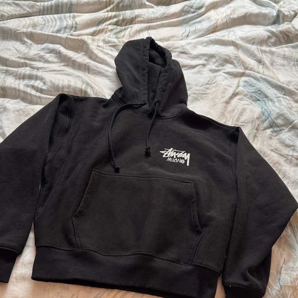 Milano Black Pullover Hoodie - Men's